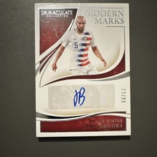 2020 Panini Immaculate Modern Marks Autograph 77 /99 JOHN BROOKS USA Soccer