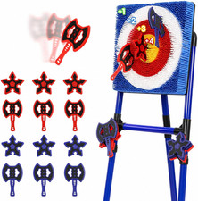 Axe Throwing Game for Backyard, Bristle Target Set with 6 Axes  6 Darts