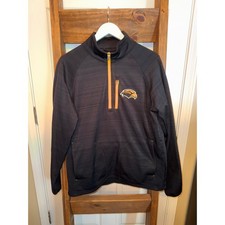 Southern Miss Men's Black Quarter Zip Pullover Fleece Logo Size M