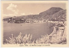 LIPARI 1940 - MESSINA - LA MARINA LUNGA E IL CASTELLO - RIPRODUZIONE -28577-
