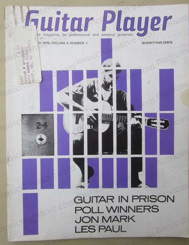 GUITAR PLAYER Magazine..Feb 1970 - Les Paul, Jon Mark, Guitar in Prison RARE
