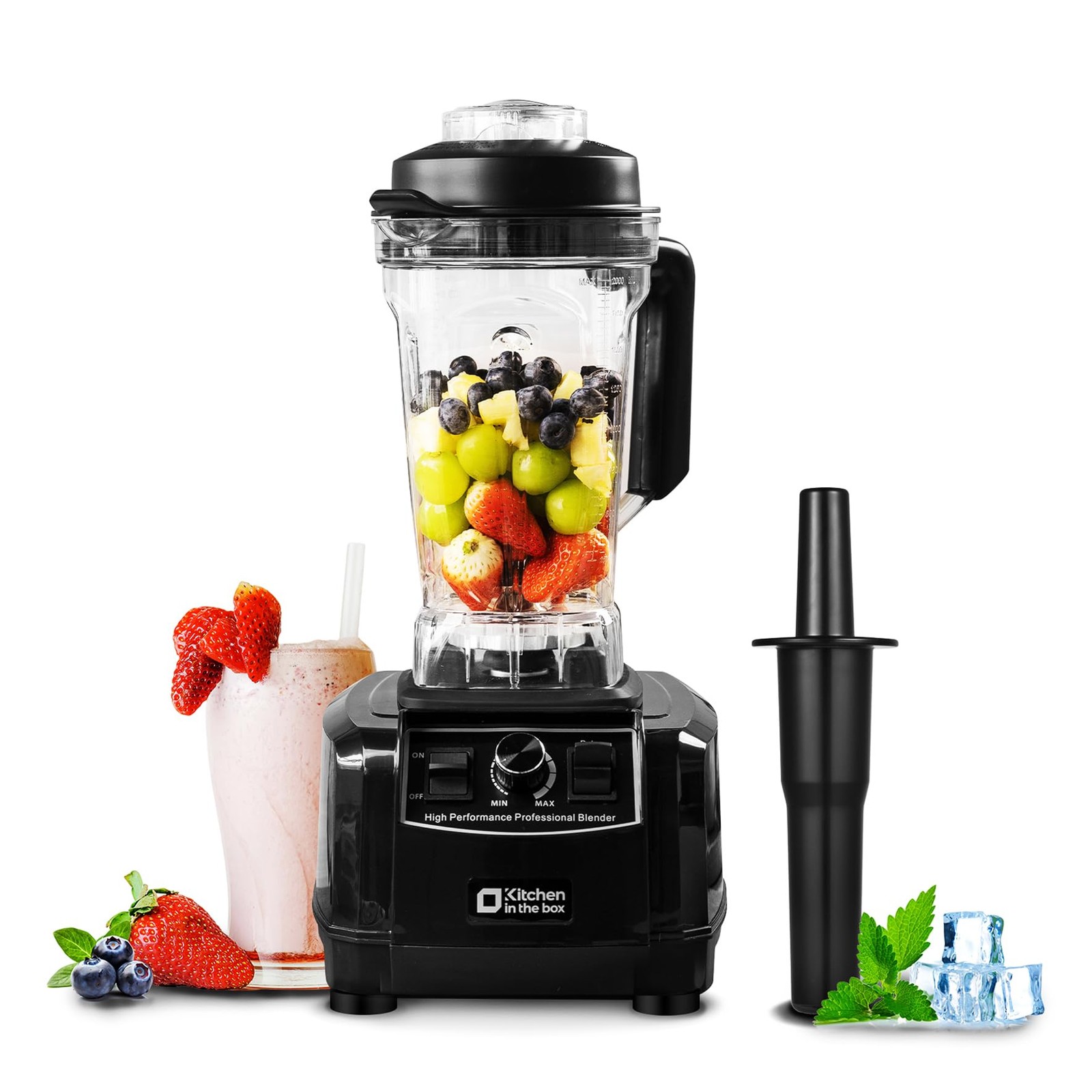 Frullatore per Smoothie 2L Kitchen in the box 1500W Senza BPA