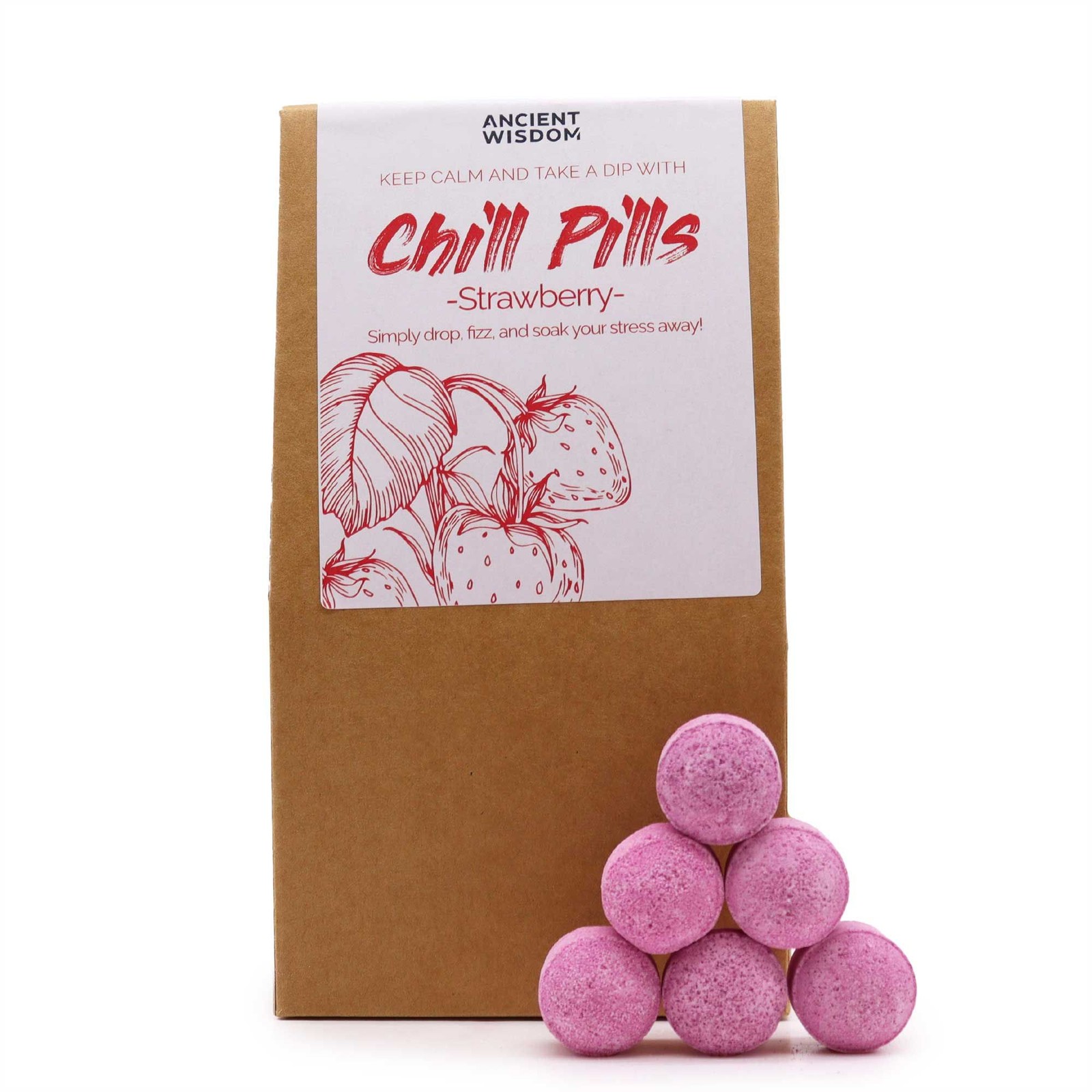 Chill Pills Gift Pack 350g - Strawberry Pill Packs Personal
