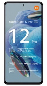 Xiaomi Redmi Note 12 Pro 5G 128GB Midnight Black Android Smartphone