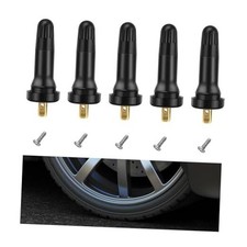 5PCS TPMS 20008 Tire Valve Stem, Snap-in Rubber Tubeless Tire Pressure 5 PCS