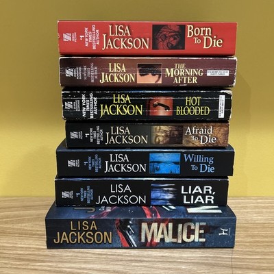 Lisa Jackson 6 paperback book lot bundle Cahills Wicked Alvarez Thriller Mystery