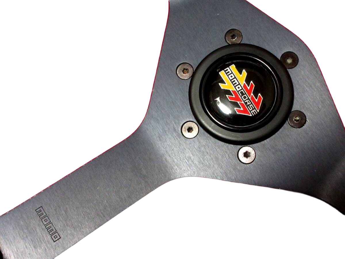 MOMO Cavallino Black Leather Steering Wheel Corse 380mm Ferrari