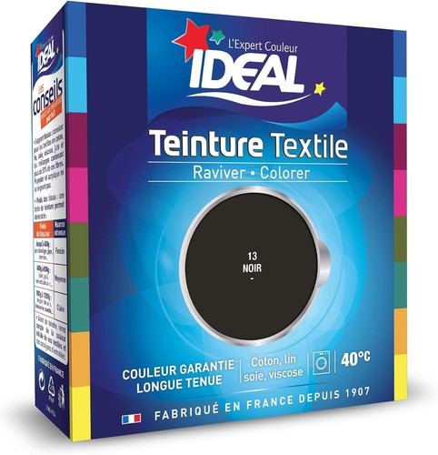 Dosing Cloth Ideal Liquid Fabric Dye Maxi 13 Black - 75 ml + 1 Fixative Dose 100 g ...