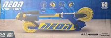 Scooter Neon Vertex Evolution (Yvolution) Light Up Wheels, Foldable. Ages 5-9