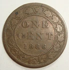 1886 Canada Large Cent — photo from another recent sale