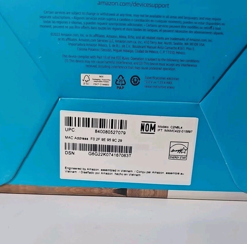 Amazon Echo Dot (5th Generation) 2022 Release Smart Speaker. 2 available. - Image 3 of 4