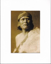 8X10 Matted Print Picture Edward S Curtis: Native American Indian: Man