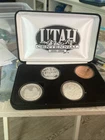 Utah Centennial Celebration Set Silver and Copper Coins, 3-1oz. Silver .999 Fine