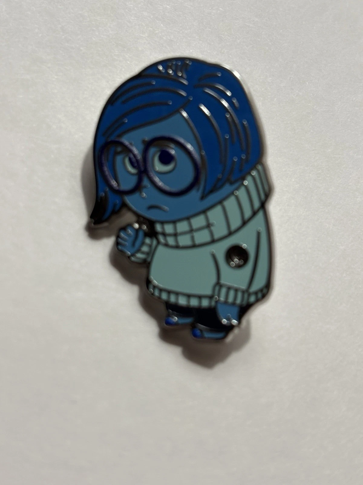 Disney World 2025 Hidden Mickey Pin - Sadness Inside Out - Blue Color Wave A WDW