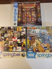 Puzzles 1000pc Springbok 3pc lot 100 Complete groovy band album covers