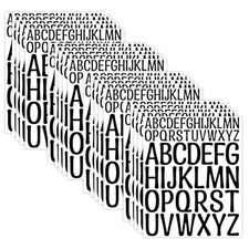 1040pcs Letter Stickers 20 Sheets 2 1Inch Alphabet Stickers Vinyl Stick Black