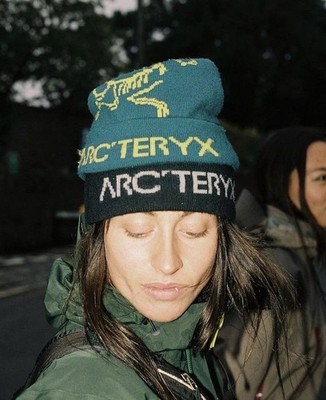 New Arc'teryx Toque Bird Word Beanie Green Void Men s Wool Ski Winter Hat