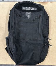 TBG Tactical Baby Gear Diaper Backpack Bag w/ Built In Changing Mat Black