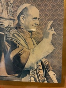 Pope John VI framed blessing