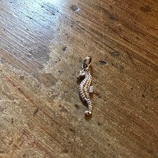 Vintage seahorse charm Stirling silver 1960 VGC