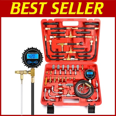 #ad #ad Digital Petrol Engine Fuel Pressure Tester Automotive Kit $145.92