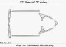 2003 Mastercraft 210 Maristar DuraEVA EVA Foam Boat flooring
