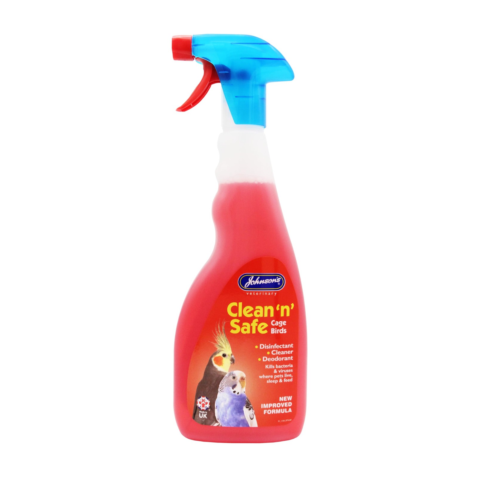 Johnsons Clean and Safe Cage Bird Disinfectant Spray 500ml, Kills Bacteria and Viruses, Fresh Fragrance - Image 2