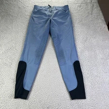 Dover Saddlery Pants Womens 26 Blue Equestrian Knee Patch Breech 26'' Riding