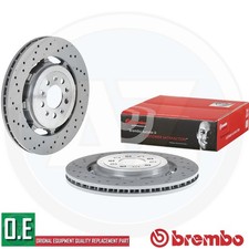 FOR ALFA ROMEO GIULIA STELVIO 2.9 QUADRIFOGLIO REAR BRAKE DISCS PAIR 350mm OEM