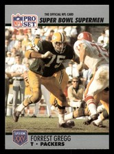 Forrest Gregg 1990-91 Pro Set Super Bowl Silver #56 Green Bay Packers