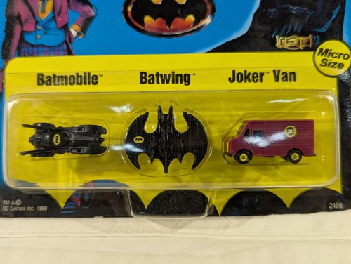 ERTL Die Cast 1989 Batmobile Batwing Joker Van 1/64 Scale Toys NIB Sealed New - Picture 2 of 5