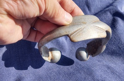 Vintage Tribal Tuareg Aluminium Mali Armband Westafrika
