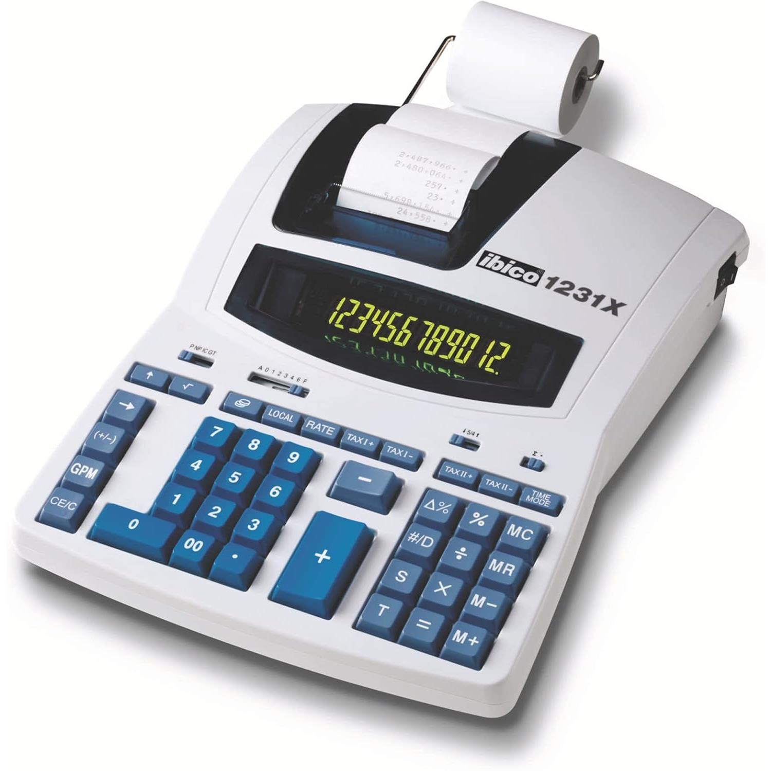 Calculatrice imprimante Ibico 1231X pour comptable et gestion de caisse