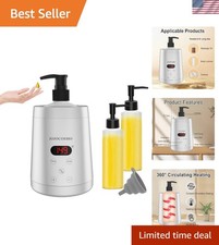Massage Oil Warmer Heater with Two Bottles Dispenser, Digital Lotion Warmer, Oil