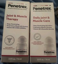 2 Penetrex Intensive Concentrate Roll-On Gel Joint  Muscle 2.5 oz READ 8/26 