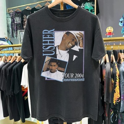 Rare 2004 Usher Confessions Tour Classic T-Shirt Black S