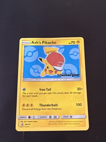 Ash's Pikachu SM109 Sm Regular