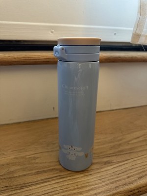 Cinnamoroll Vacuum Flask Light Blue/White Push Button Lid Cartoon Reusable