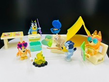 Bluey: Bluey's Camp Out Playset Lot of 18 Pieces Complete Without Box EUC