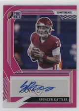 2022 Leaf Pro Set Metal Pink Prismatic 3/25 Spencer Rattler #PA-SR1 Auto yn4