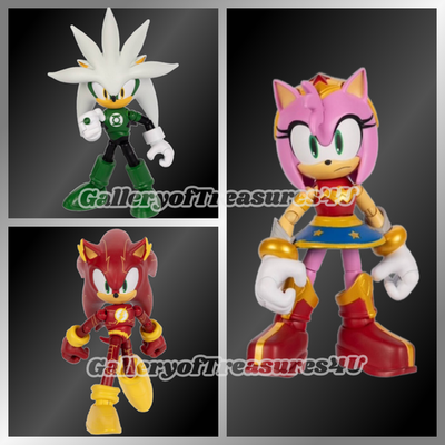DC x Sonic the Hedgehog Flash Amy as Wonder Woman Batman Shadow