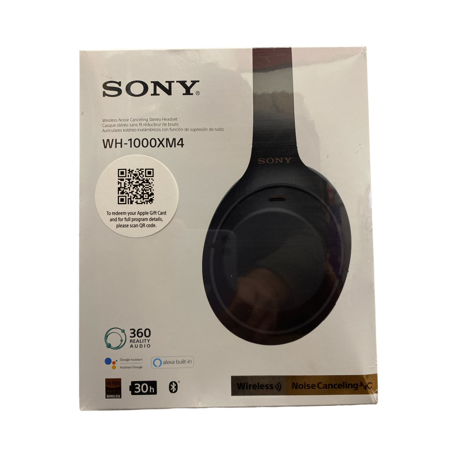 Sony WH-1000XM4 Wireless Noise-Canceling Headphones in Black