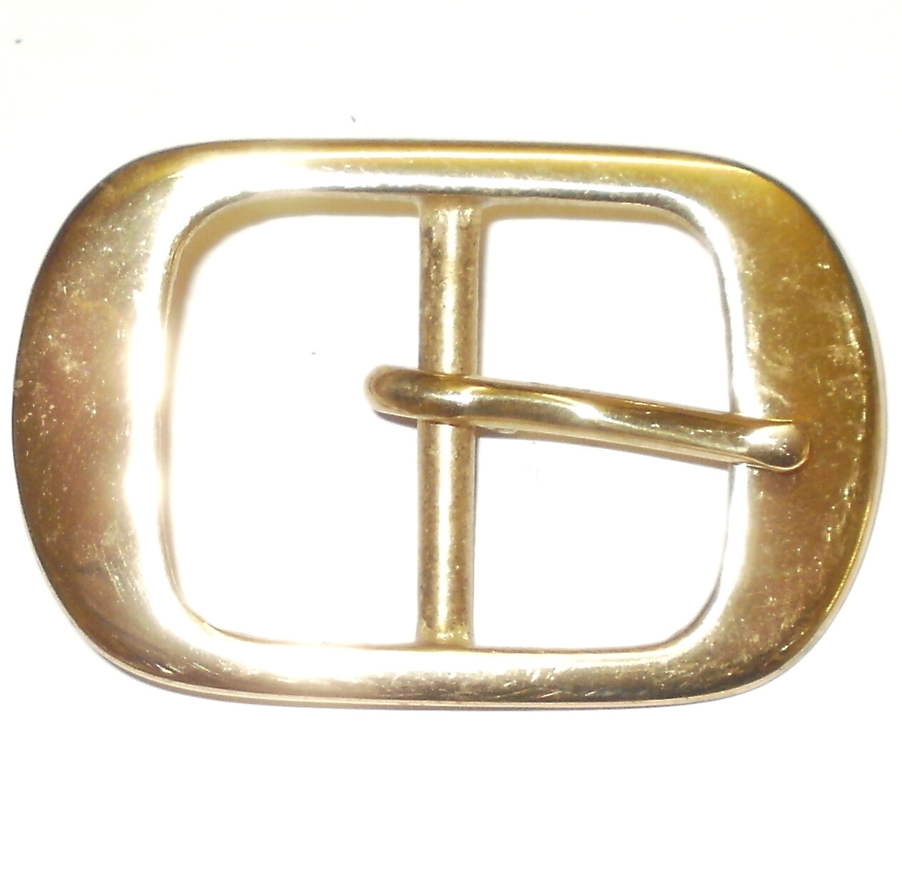 1 1/4"" Inch - 32mm Brass Belt Buckle Full Oval Buckle
