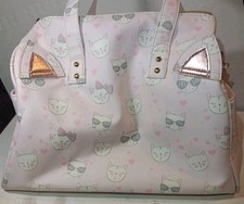 under one sky Large Satchel Cute Cat Bag Purse