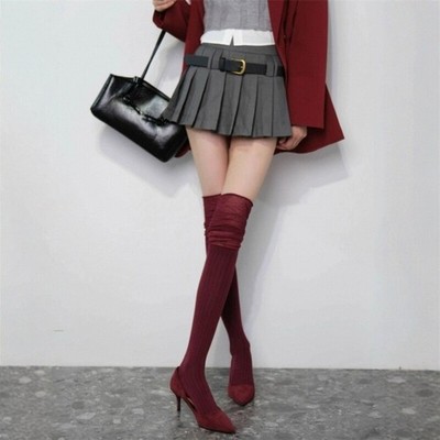 New Girls Ladies Women Thigh High Over the Knee Socks Long Stockings Warm US