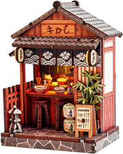 Book Nook Kit, DIY Miniature House Dollhouse Kit for Adults and Teens, Booknook