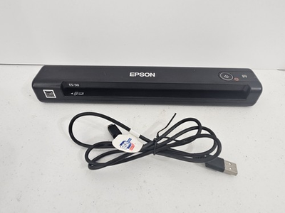 #ad Epson ES 50 WorkForce Portable Document Scanner w Adapter Black TESTED WORKS $64.95