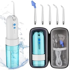 Water Dental Flosser for Teeth Cleaning and Flossing with Travel Size Case – ...