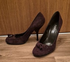 Ravel Suede Tassel Court Shoes Women’s UK 4 EU 37 Brown Heels