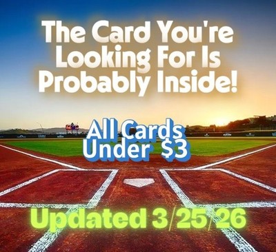 Baseball Bargain Bin | Pick A Card | Topps Chrome Bowman Panini RC | No Ohtani
